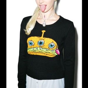 NWOT Iron Fist Finger Food Sweater